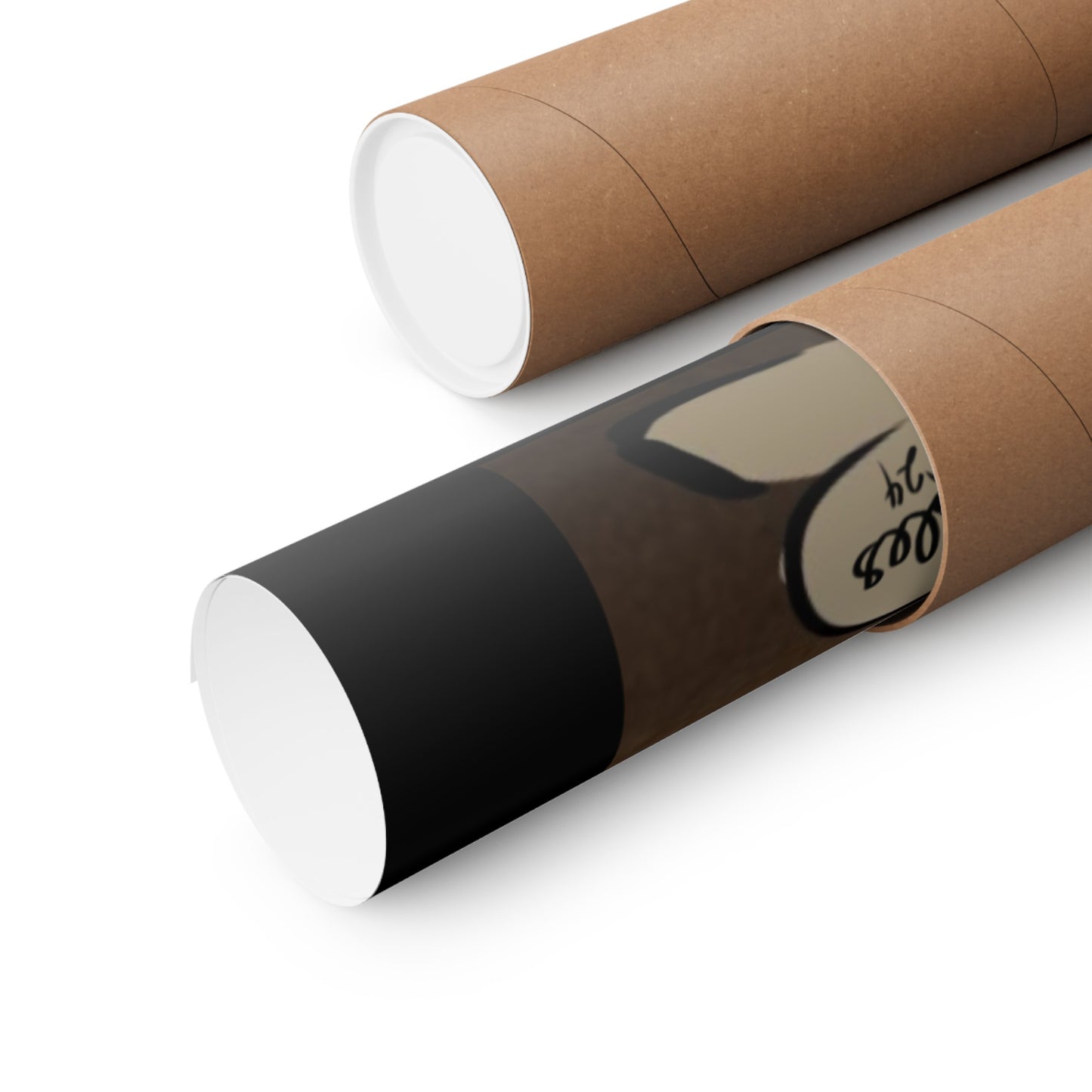 Pick a Side! (Between 2 Worlds) Matte Horizontal Posters