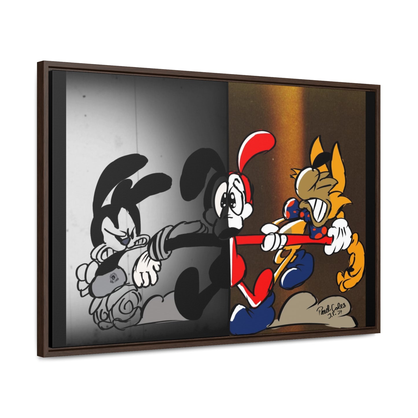 Pick a Side! (Between 2 Worlds) Gallery Canvas Wraps, Horizontal Frame