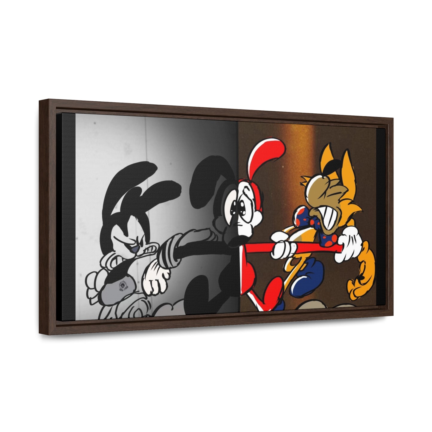Pick a Side! (Between 2 Worlds) Gallery Canvas Wraps, Horizontal Frame