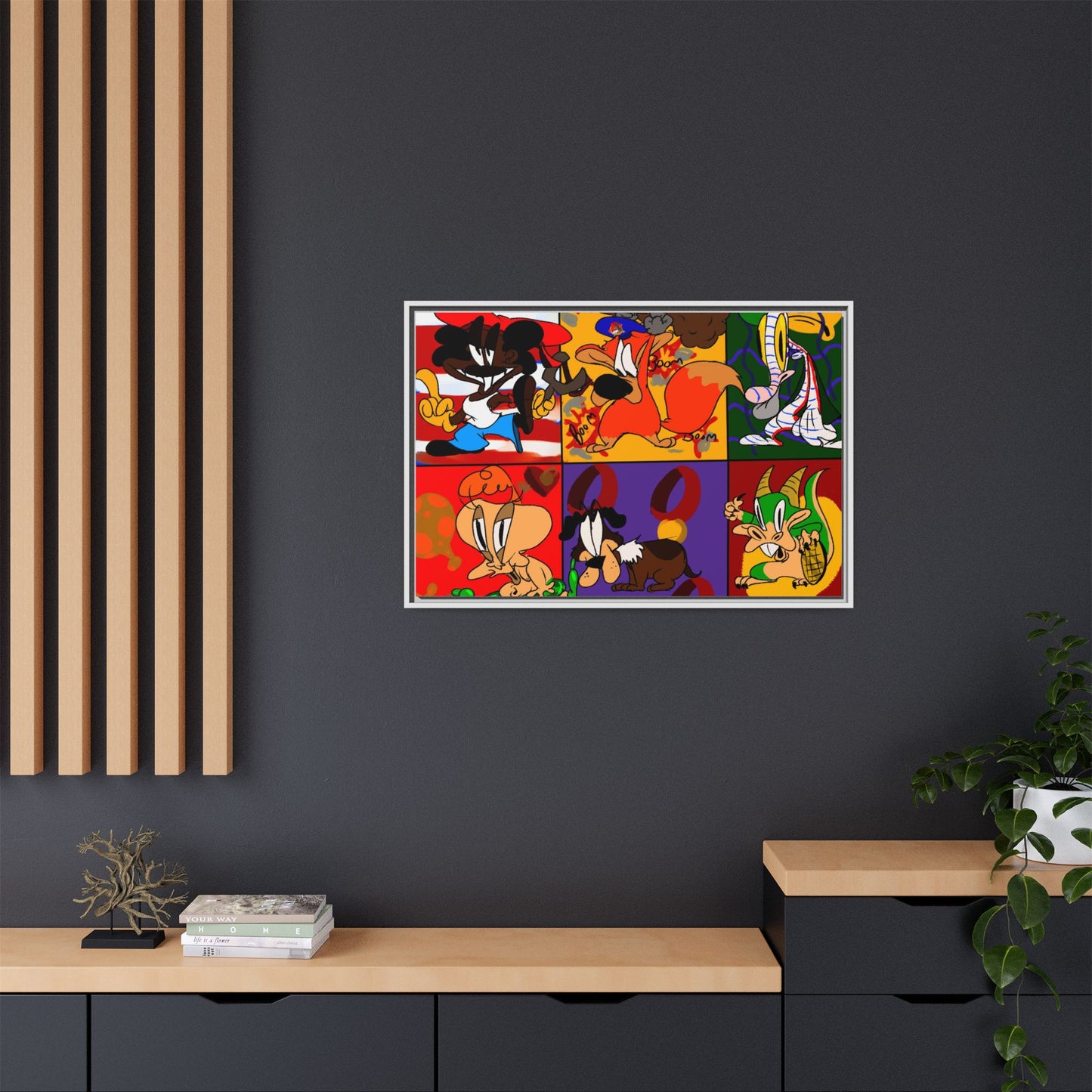 All My Fellas Matte Canvas Framed Wall Art