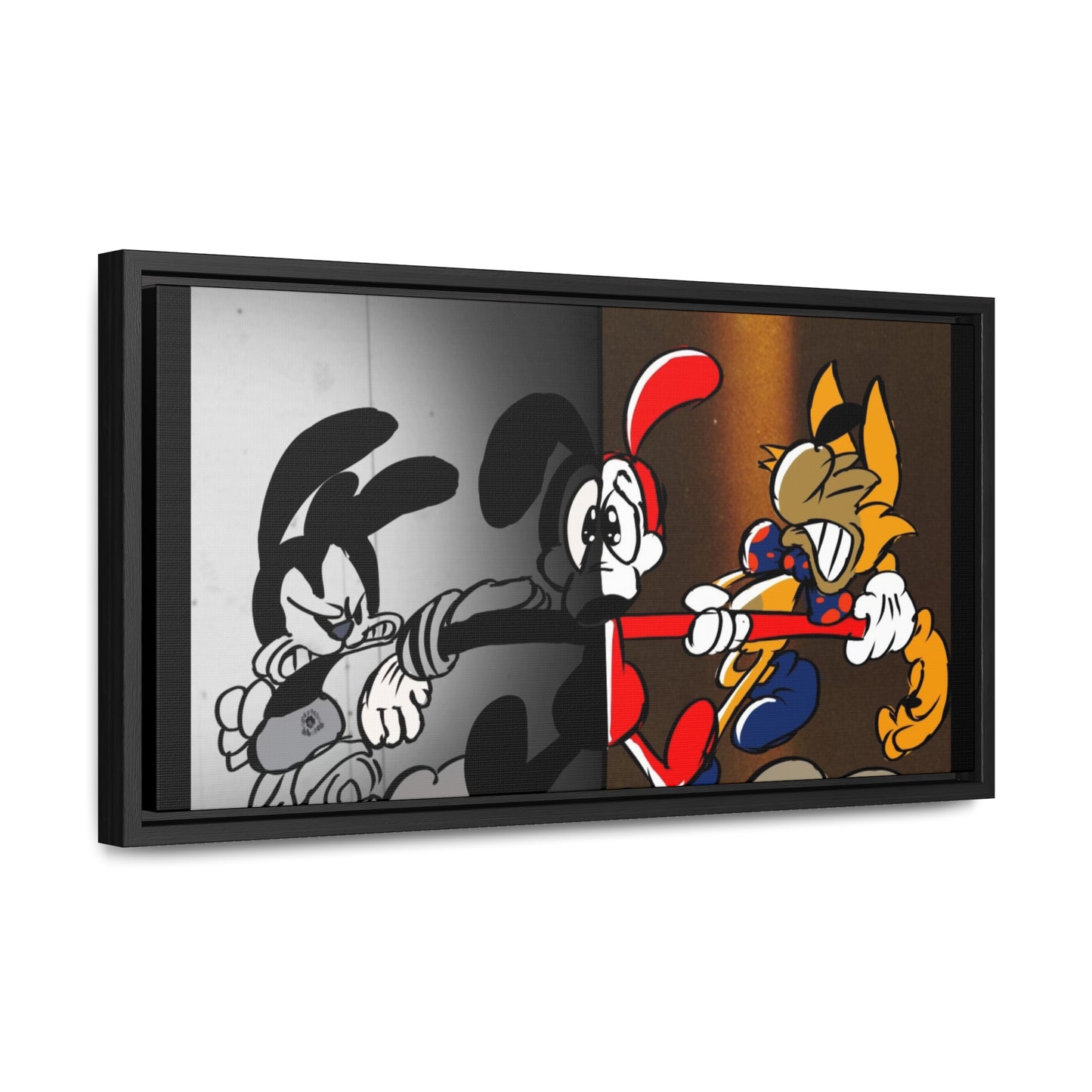 Pick a Side! (Between 2 Worlds) Gallery Canvas Wraps, Horizontal Frame