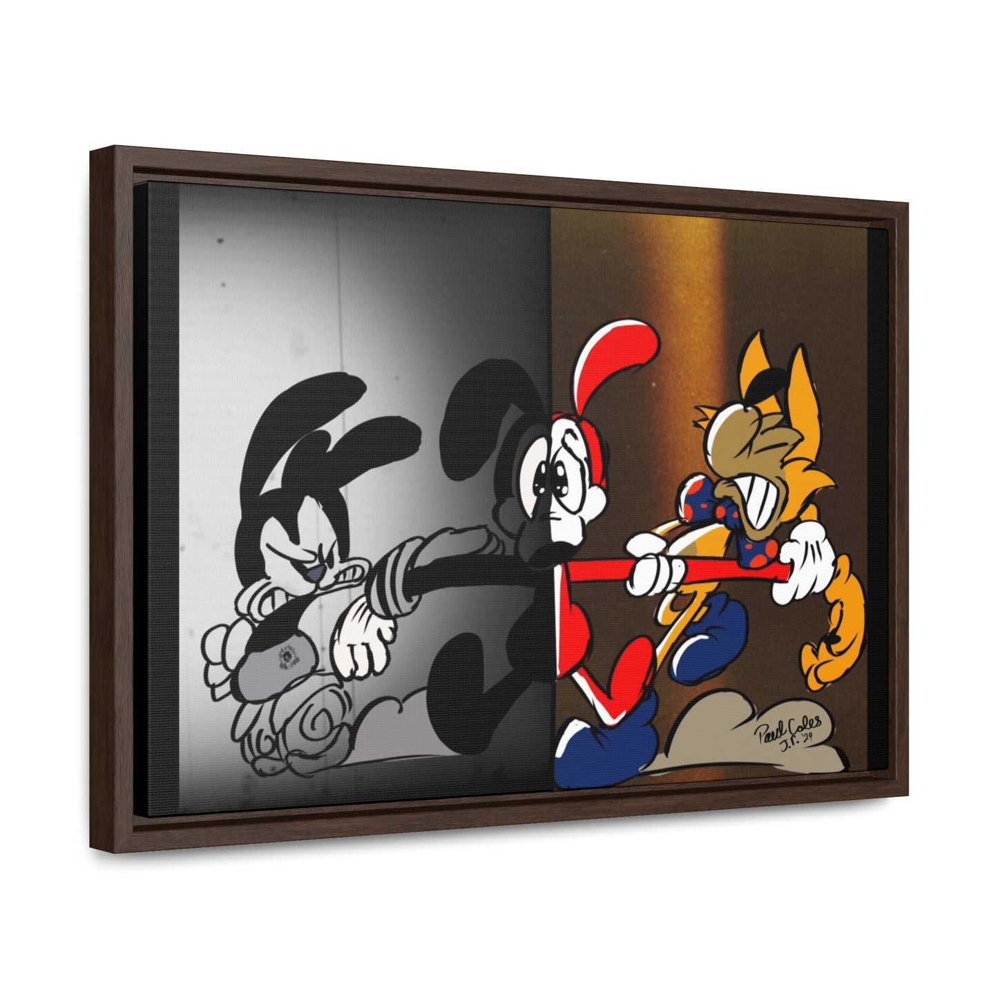 Pick a Side! (Between 2 Worlds) Gallery Canvas Wraps, Horizontal Frame