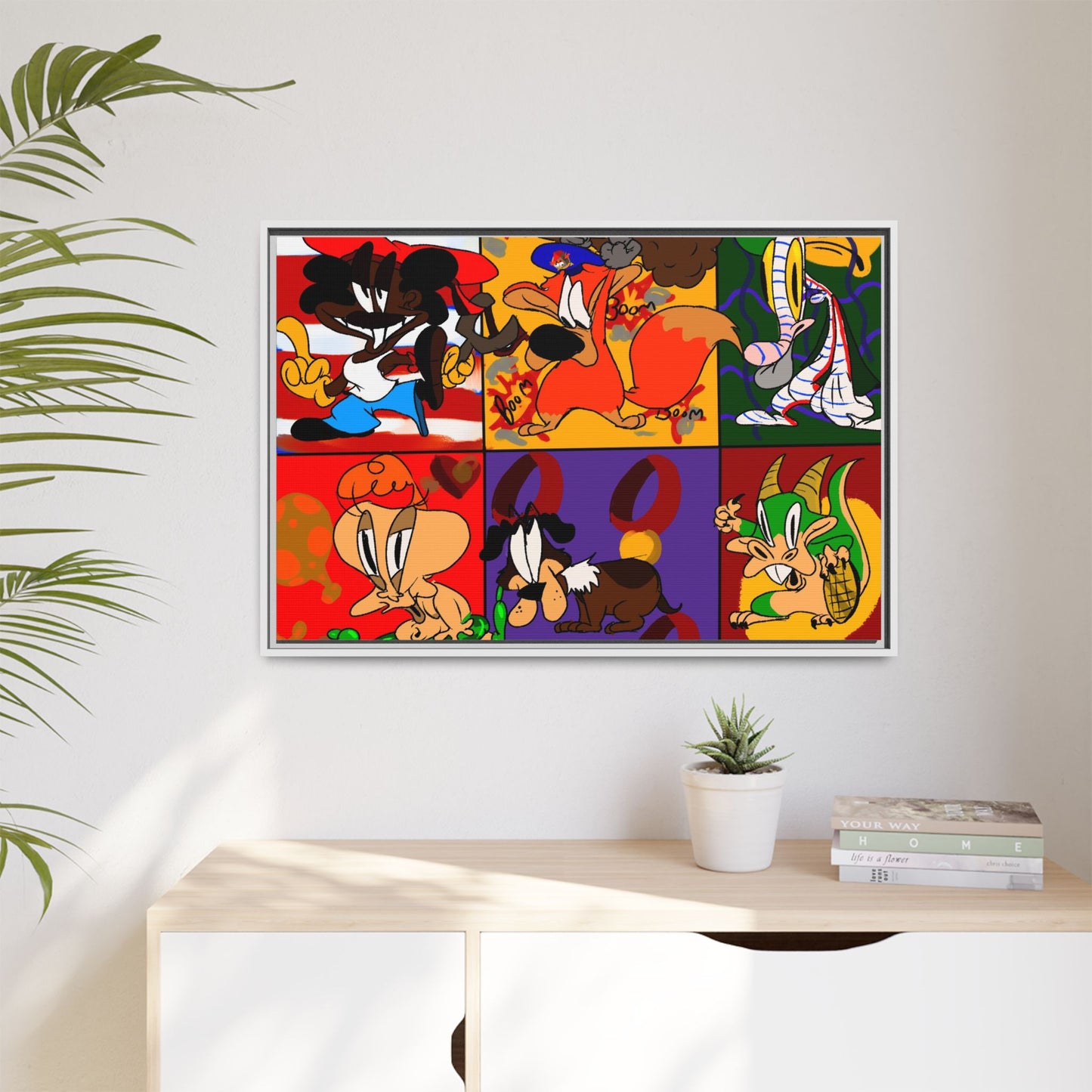 All My Fellas Matte Canvas Framed Wall Art