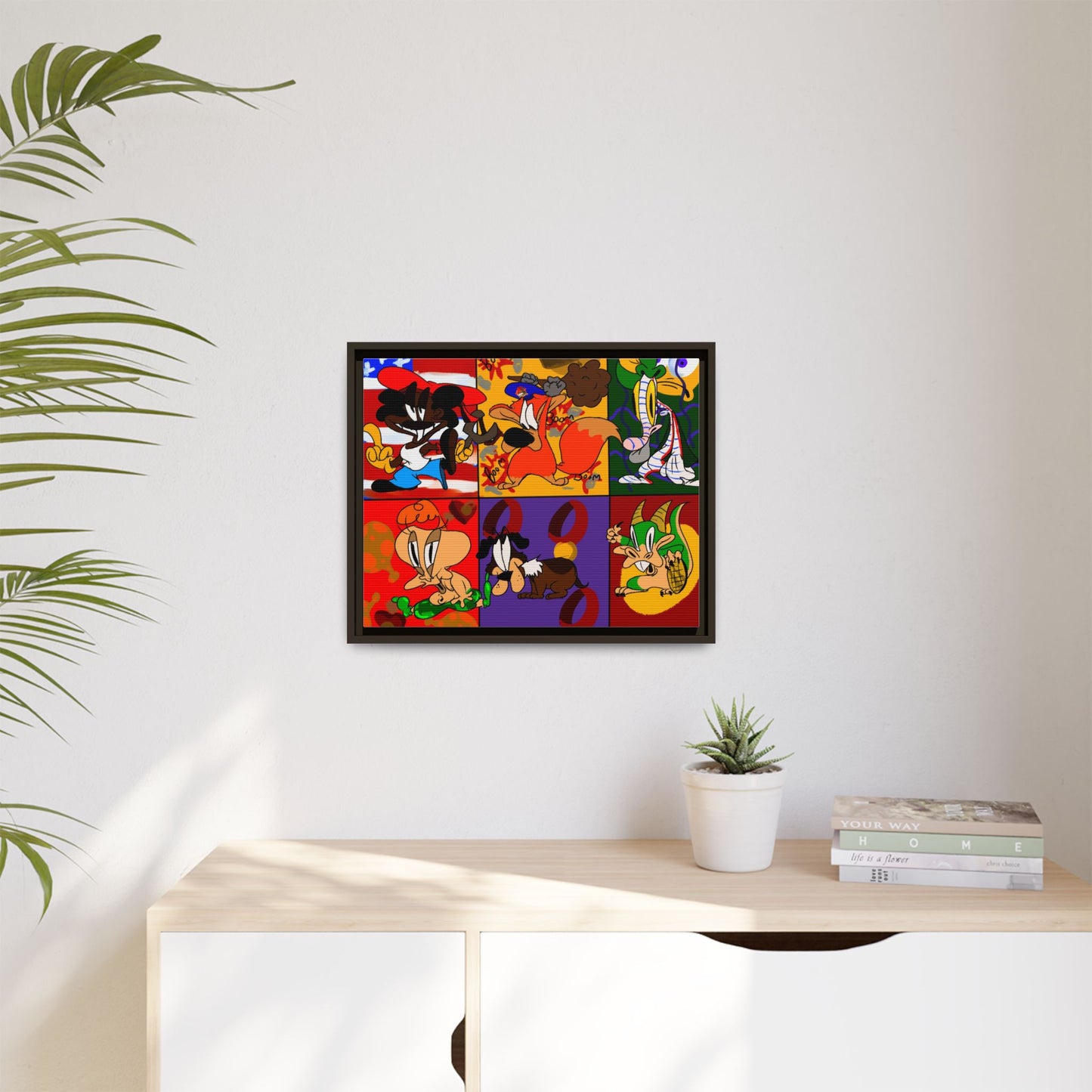 All My Fellas Matte Canvas Framed Wall Art