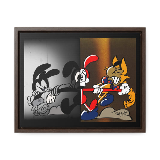 Pick a Side! (Between 2 Worlds) Gallery Canvas Wraps, Horizontal Frame