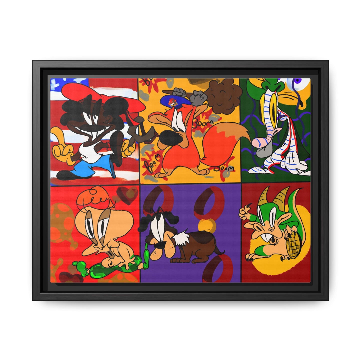 All My Fellas Matte Canvas Framed Wall Art