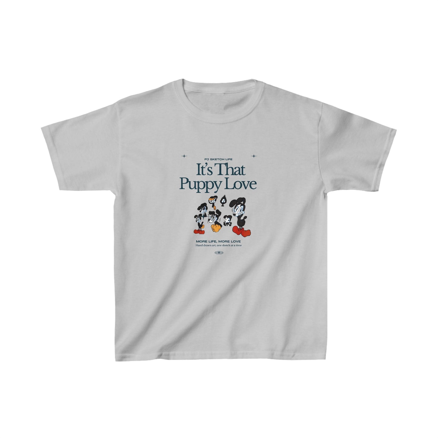 "It's that Puppy Love" Kids Heavy Cotton™ Tee