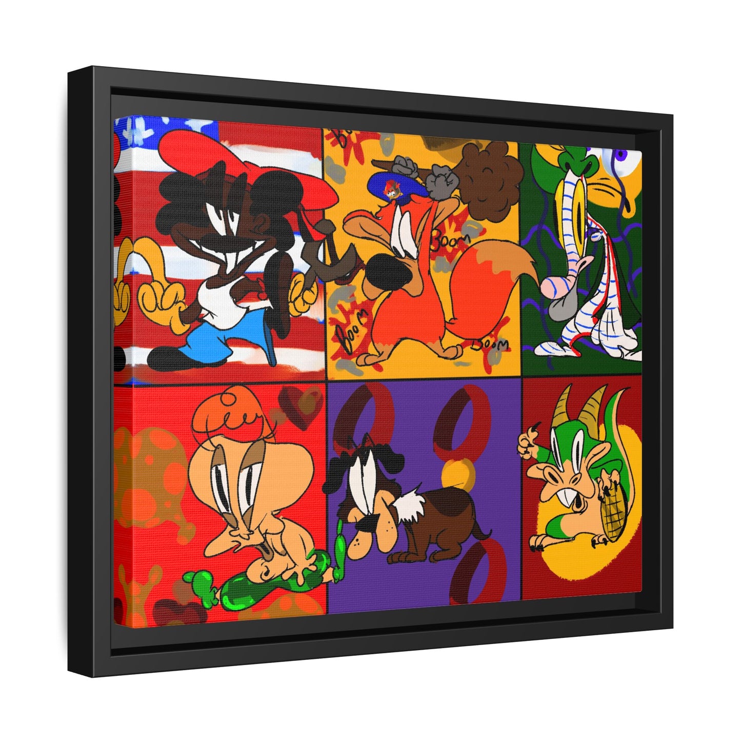 All My Fellas Matte Canvas Framed Wall Art