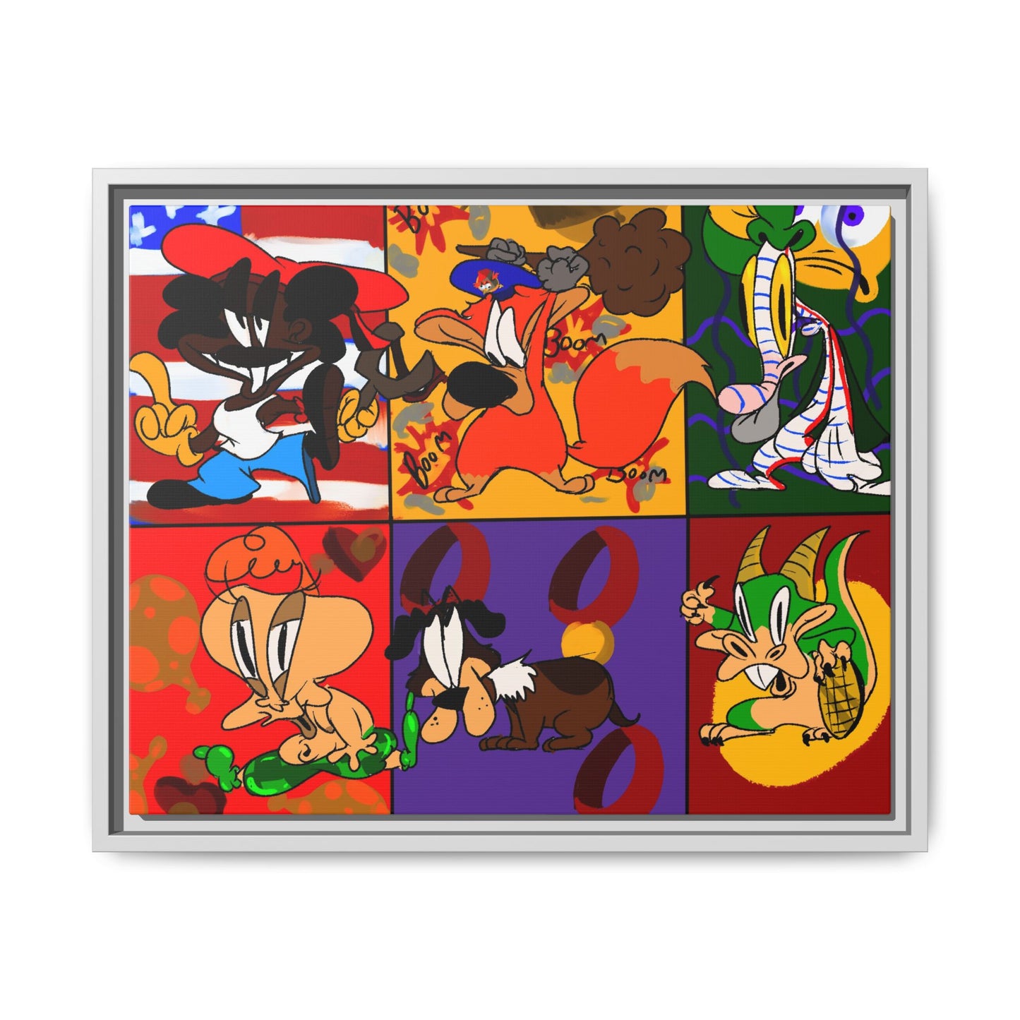 All My Fellas Matte Canvas Framed Wall Art