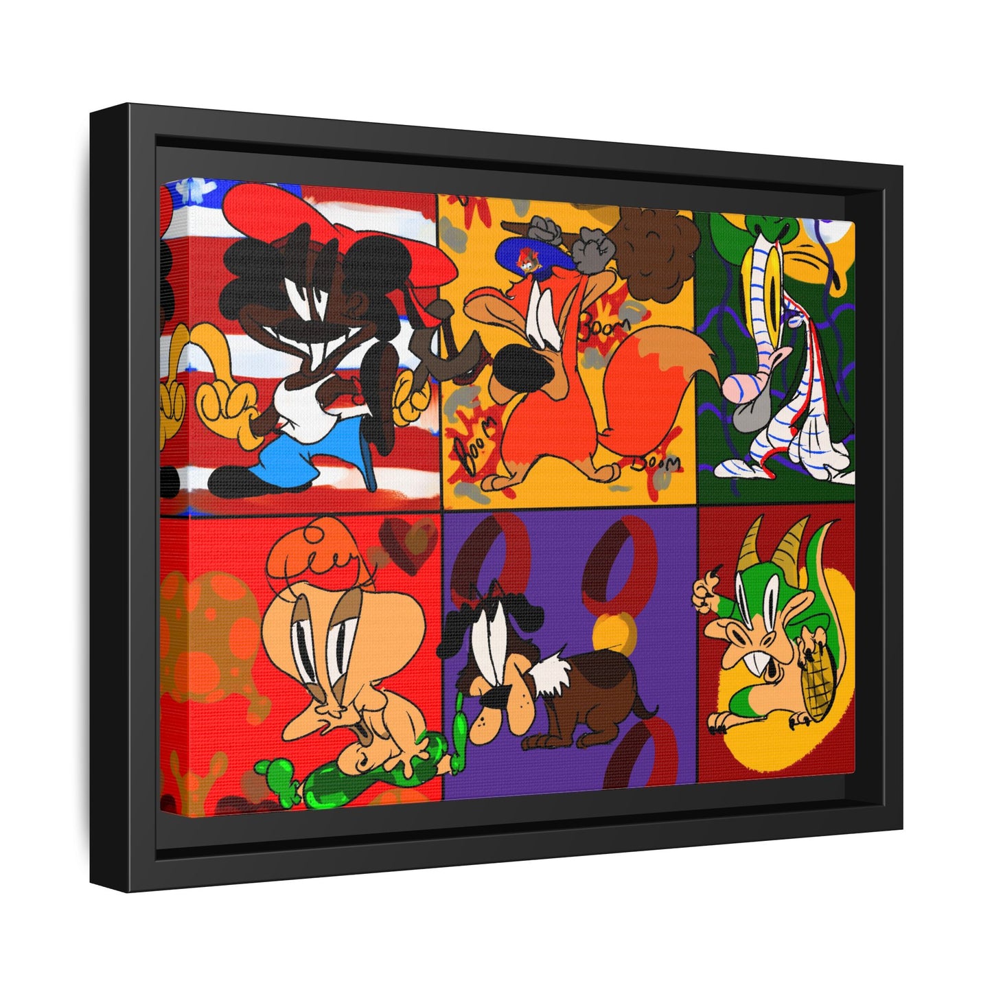 All My Fellas Matte Canvas Framed Wall Art