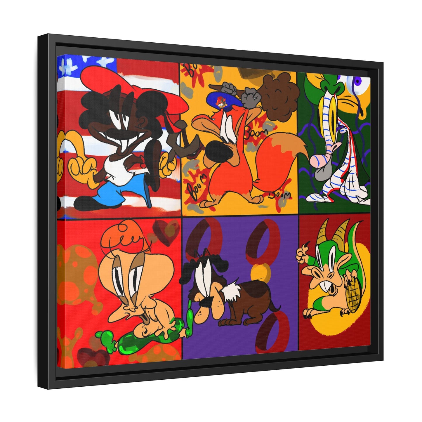 All My Fellas Matte Canvas Framed Wall Art