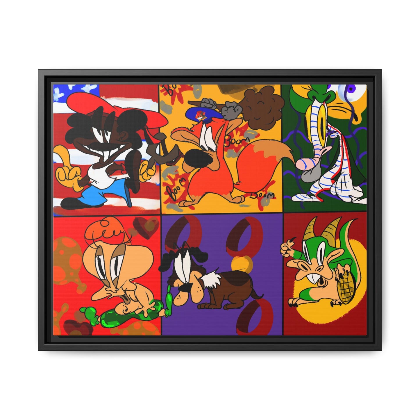 All My Fellas Matte Canvas Framed Wall Art