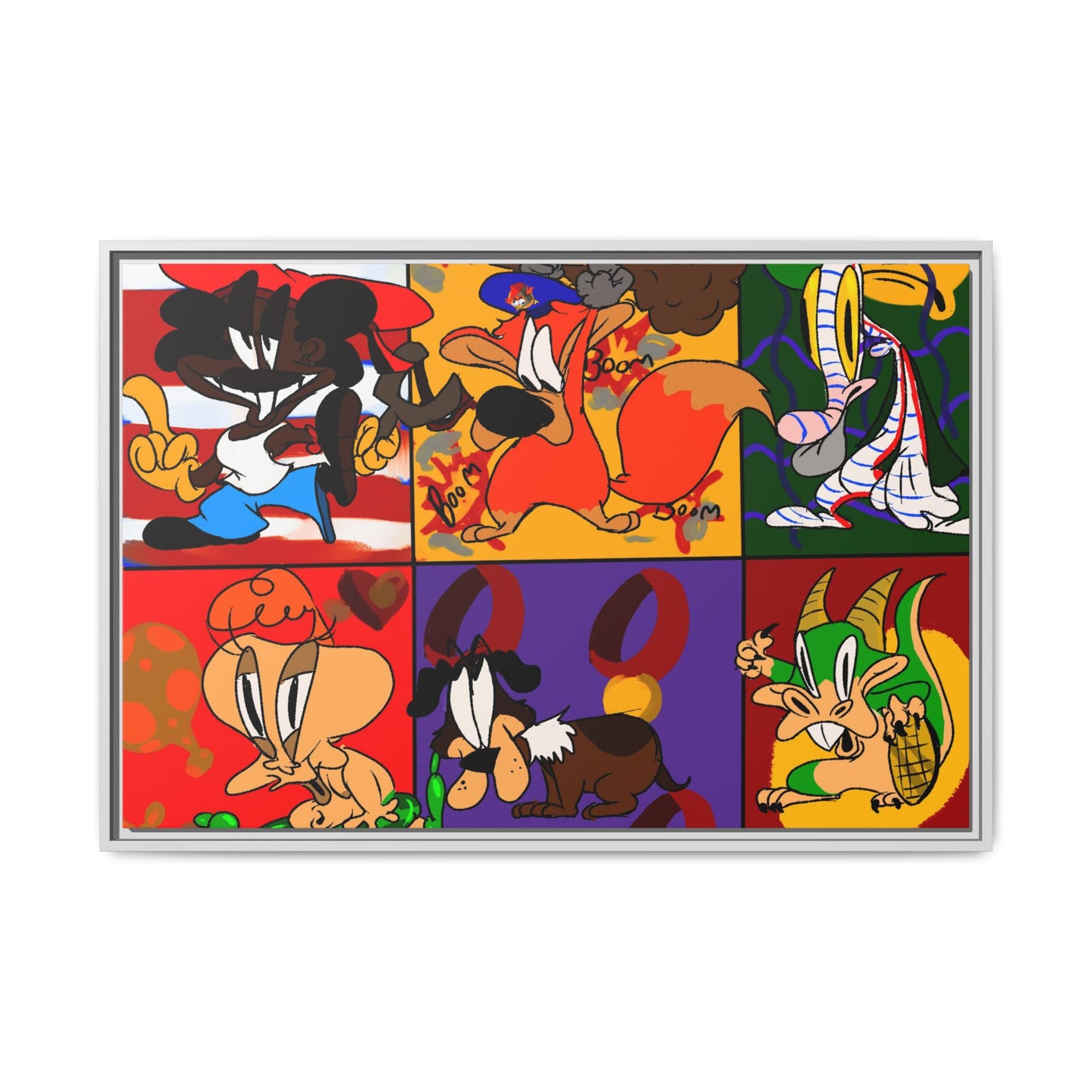 All My Fellas Matte Canvas Framed Wall Art