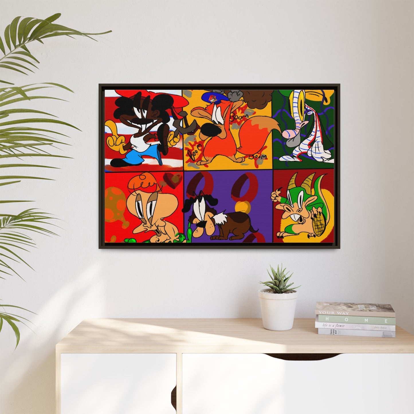 All My Fellas Matte Canvas Framed Wall Art