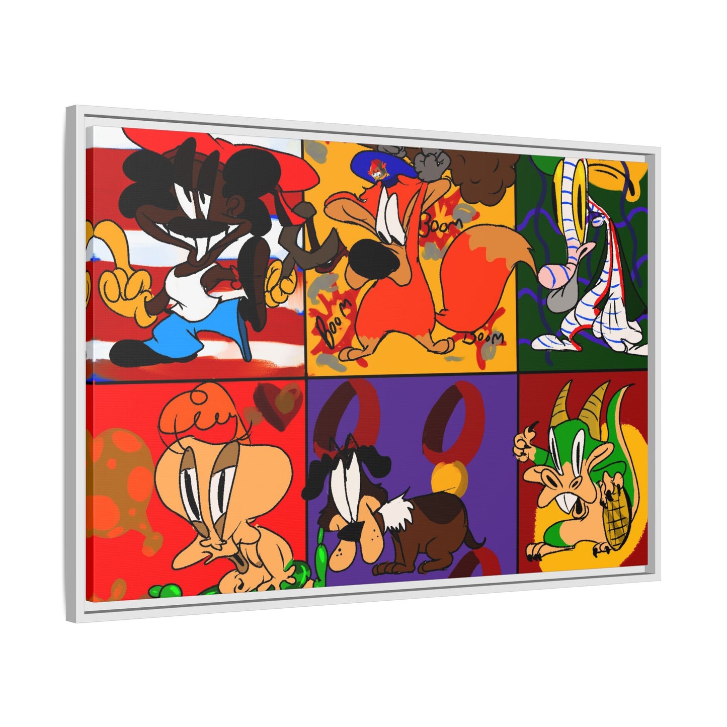 All My Fellas Matte Canvas Framed Wall Art