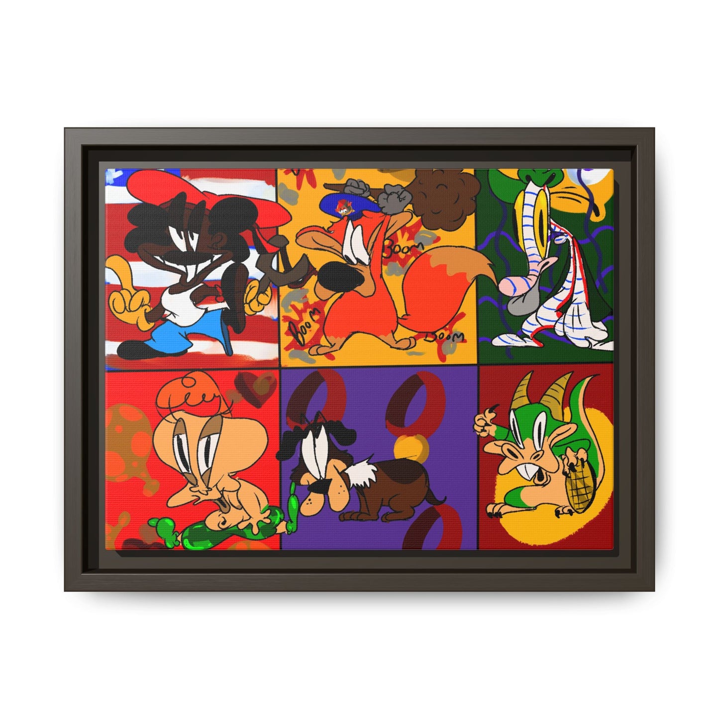 All My Fellas Matte Canvas Framed Wall Art