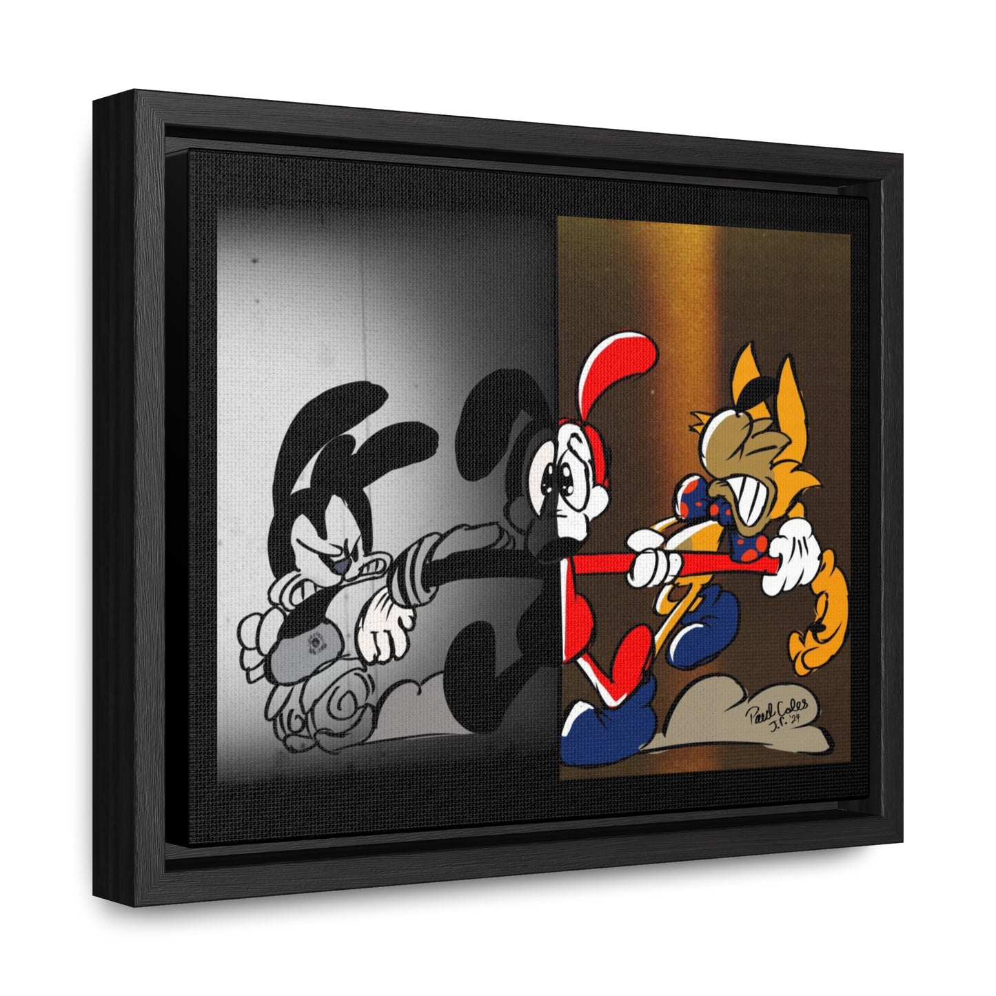 Pick a Side! (Between 2 Worlds) Gallery Canvas Wraps, Horizontal Frame