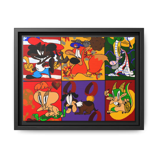 All My Fellas Matte Canvas Framed Wall Art