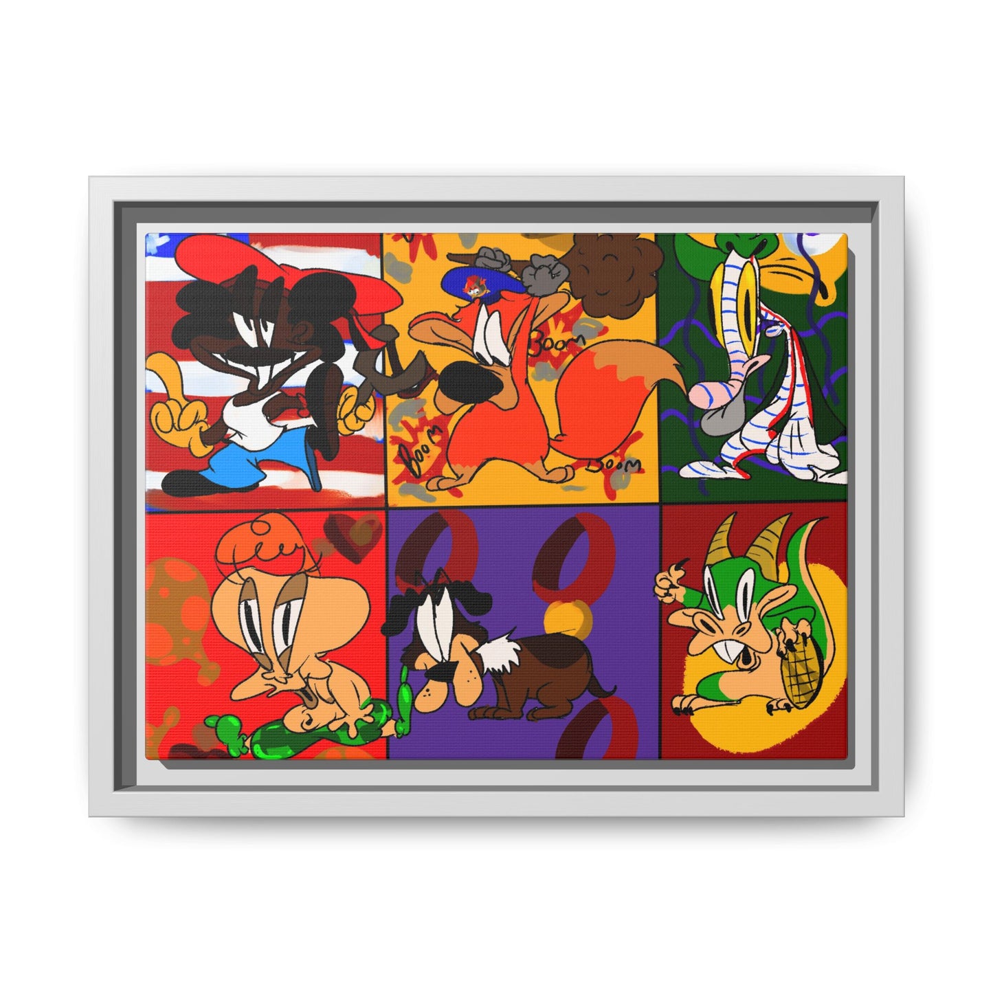 All My Fellas Matte Canvas Framed Wall Art