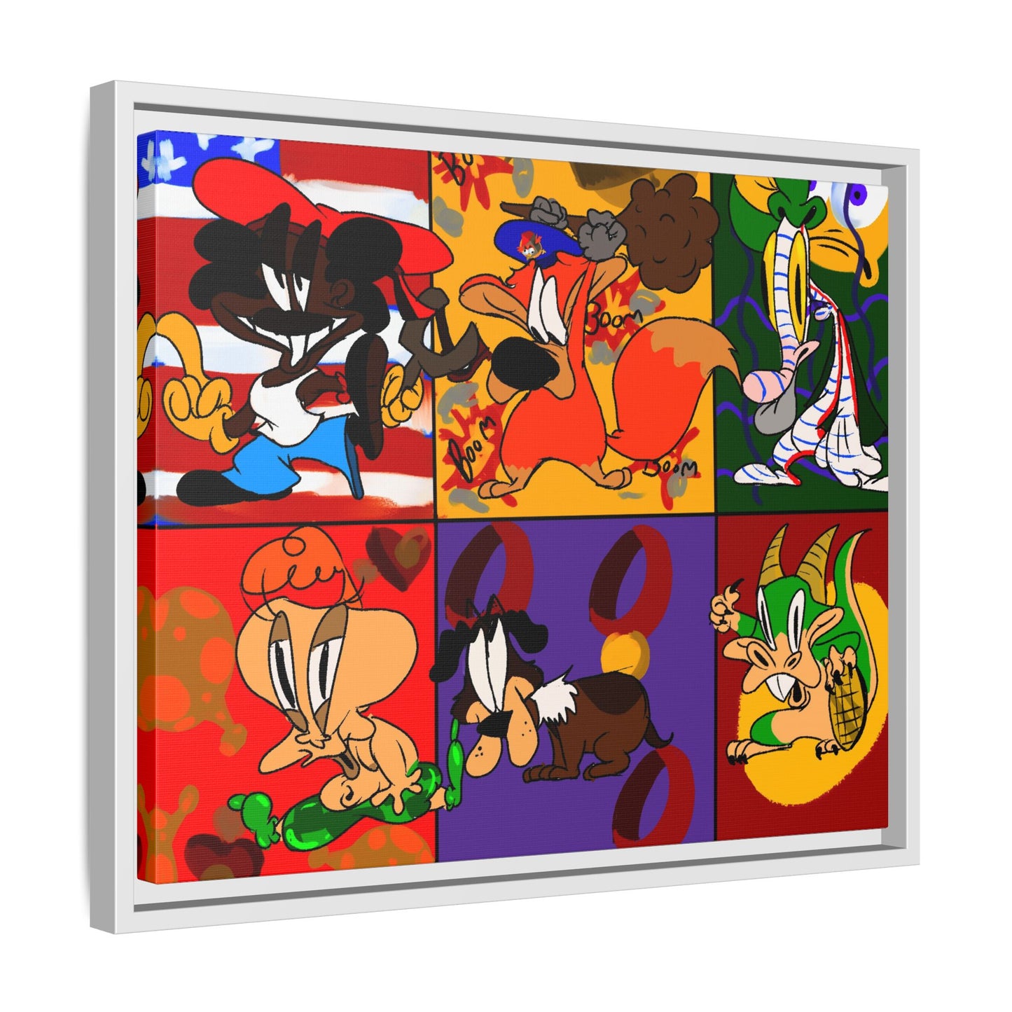 All My Fellas Matte Canvas Framed Wall Art