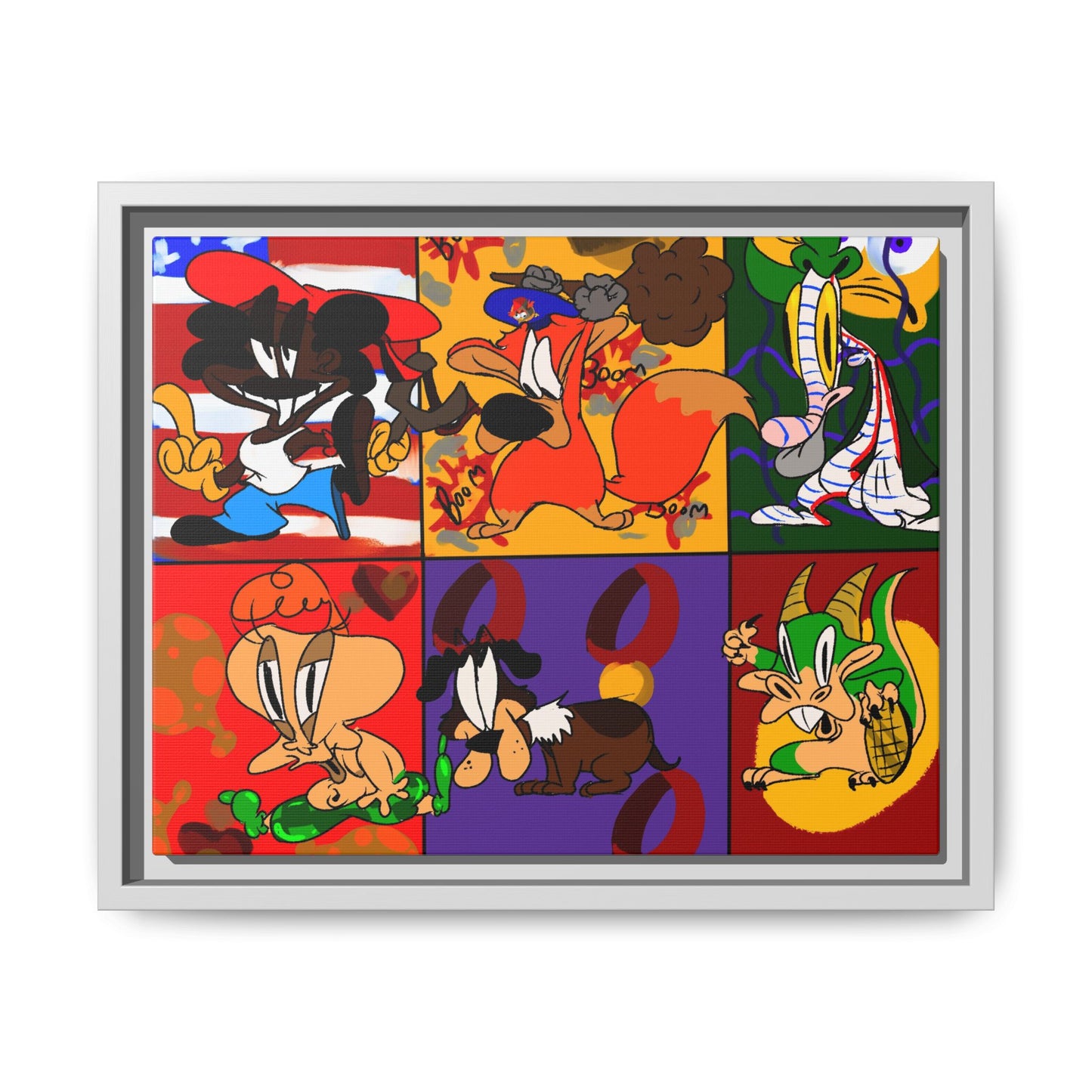 All My Fellas Matte Canvas Framed Wall Art