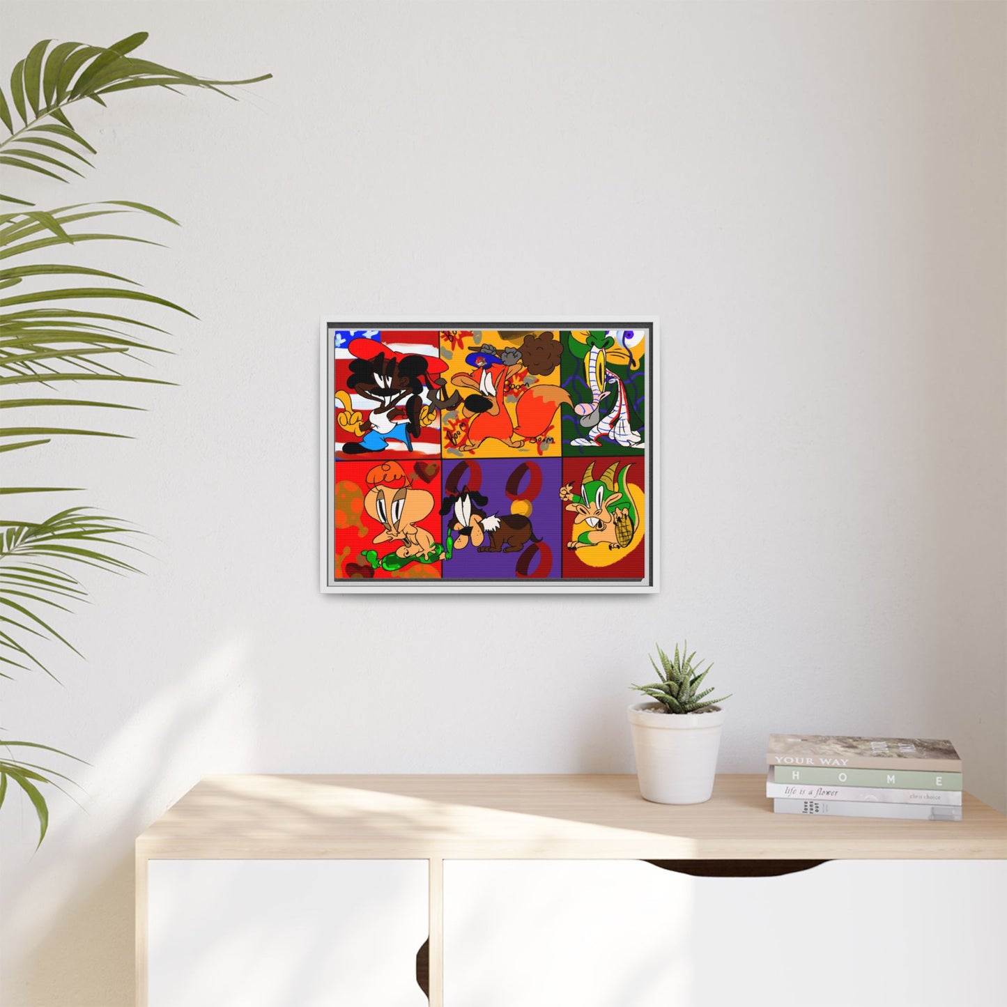 All My Fellas Matte Canvas Framed Wall Art