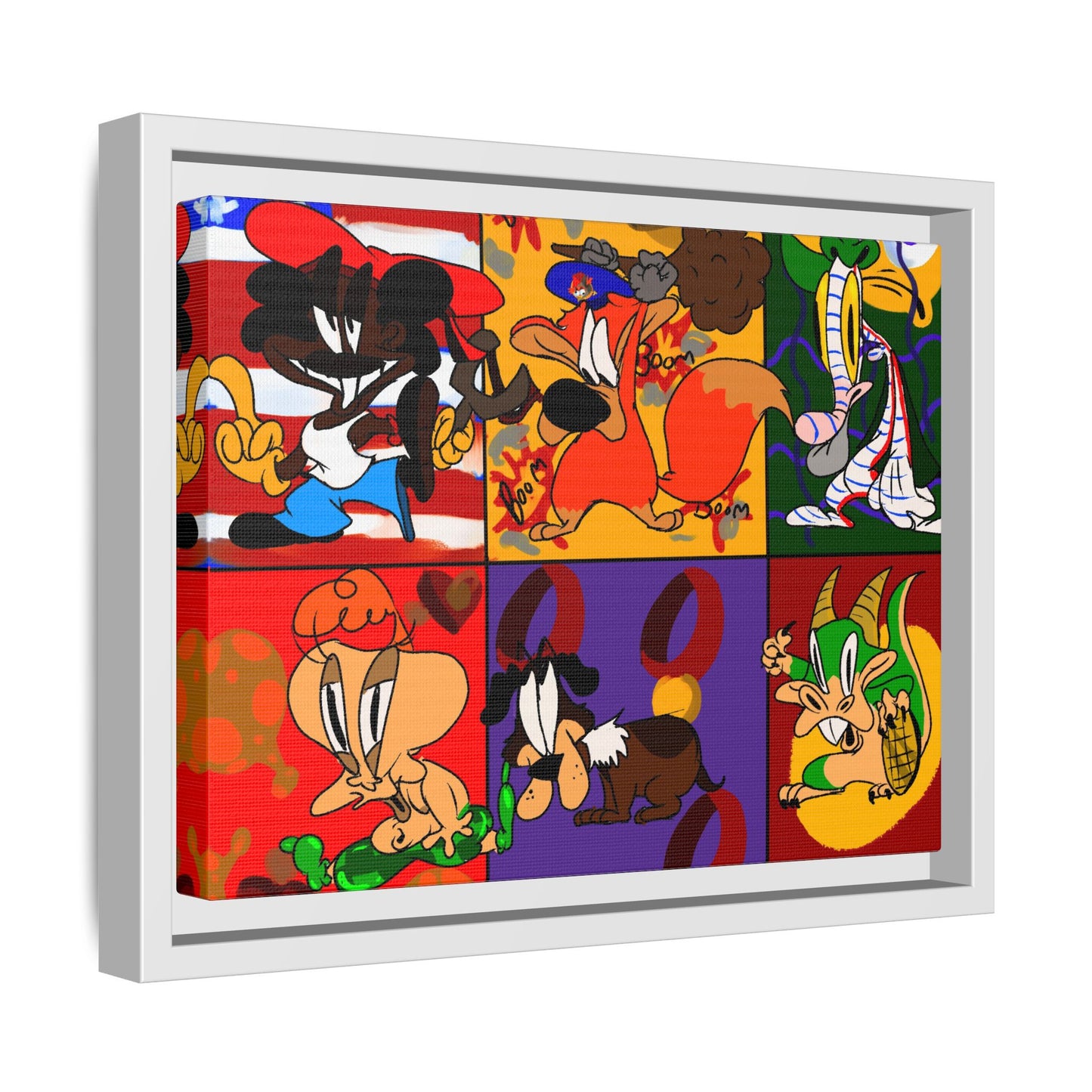 All My Fellas Matte Canvas Framed Wall Art