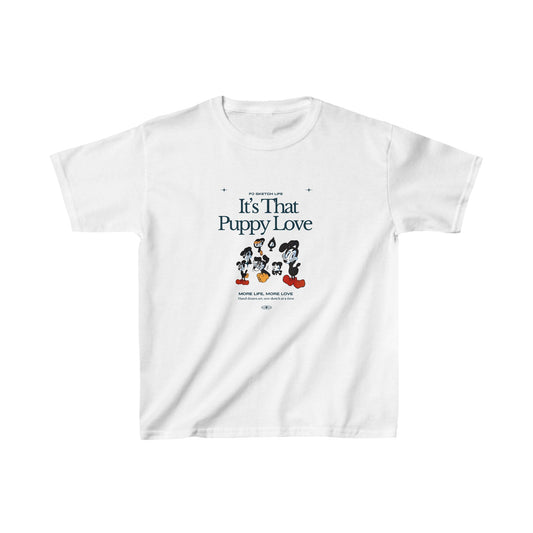 "It's that Puppy Love" Kids Heavy Cotton™ Tee