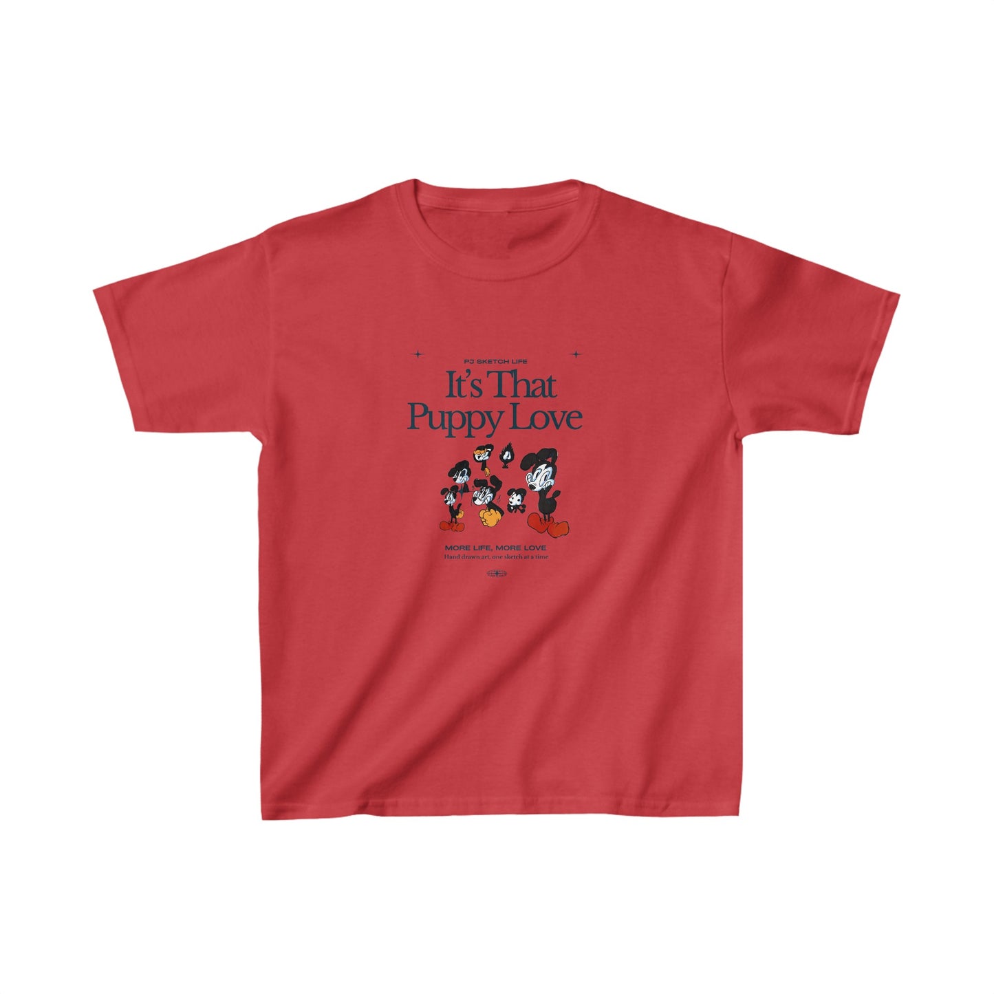 "It's that Puppy Love" Kids Heavy Cotton™ Tee